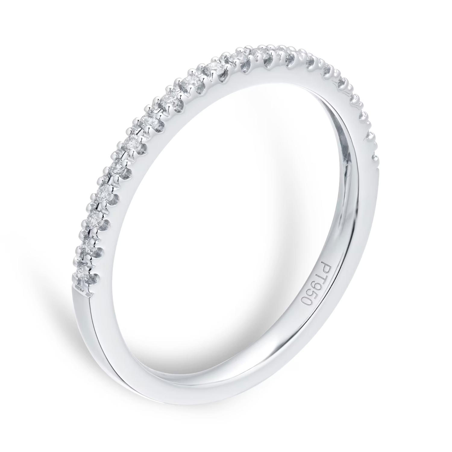Platinum 0.10cttw Diamond Eternity Ring