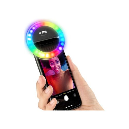 SBS – Selfie kruhové světlo mini RGB pro smartphone